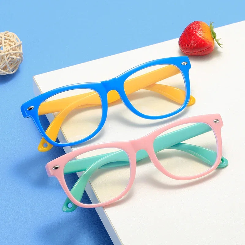 Lunettes Colorées pour Enfants - Protection Contre la Lumière Bleue