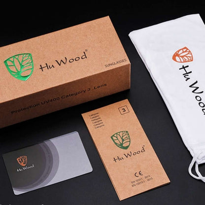 Lunettes de soleil en bois pour hommes polarisées avec design carré