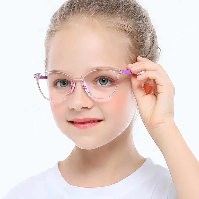 Lunettes de Papillon pour Enfants - Protection Contre la Lumière Bleue