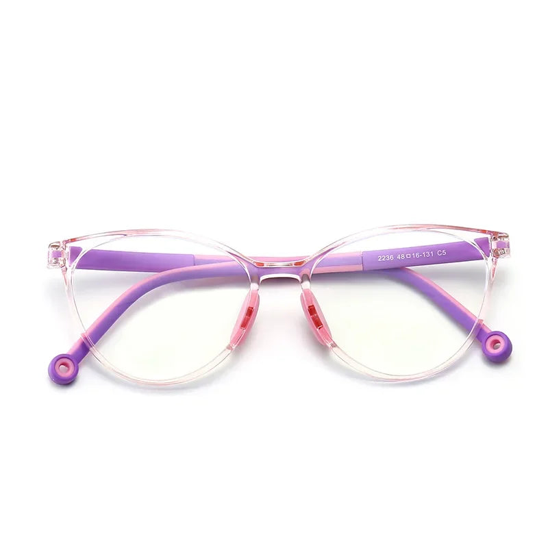 Lunettes de Papillon pour Enfants - Protection Contre la Lumière Bleue